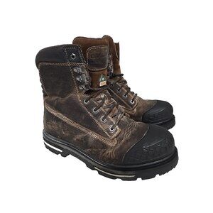 Dakota Men's 8" 529 STSP Injected Quad Comfort Work Boots Brown Size 10M